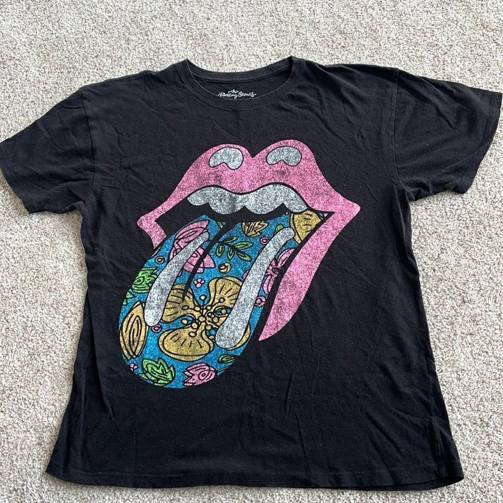 Womens Overaized Rolling Stones Tshirt. Size S/M